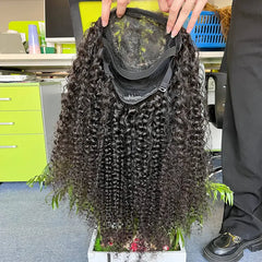 10A Custom HD/Transparent Closure Raw Hair Wig Curly