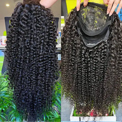 10A Custom HD/Transparent Closure Raw Hair Wig Curly