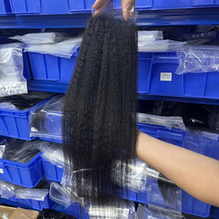 5x5 HD/ Transparent Closure Kinky Straight
