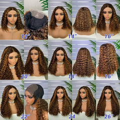Peruca de cabelo natural 5x5 com caracóis boémios e dupla camada