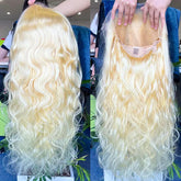 #613 Blonde Custom HD/Transparent Frontal Raw Hair Wig Body Wave