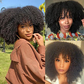 Curly Raw Hair Bang Wig