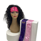Custom Logo Satin Edge Wrap Scarf Headbands For Lace Wigs