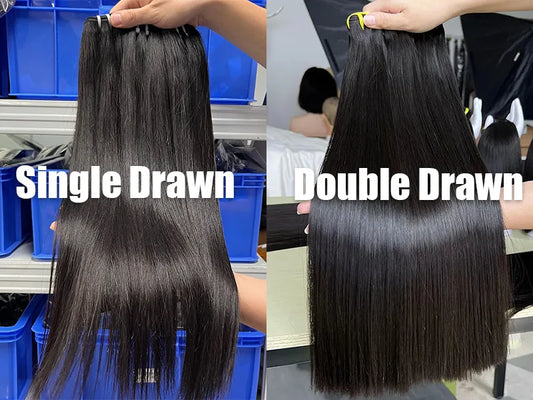 Understanding Double Drawn vs. Single Drawn Vietnamese Hair