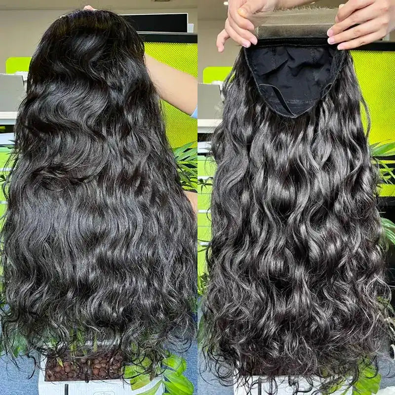 10A personalizado HD/fecho transparente peruca de cabelo cru onda corporal