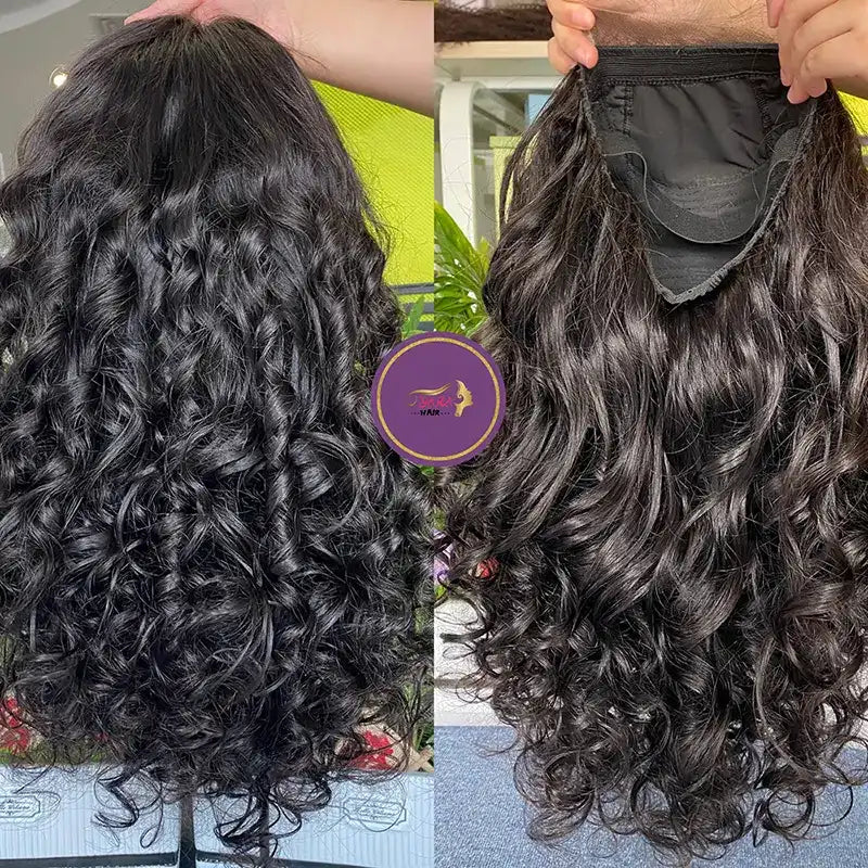 10A personalizado HD/fecho transparente peruca de cabelo cru onda solta