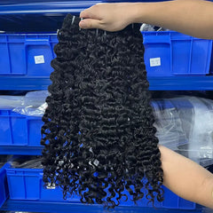 10A Cabelo Virgem Bruto Cambodjano Tecido de Cabelo Cacheado Boêmio