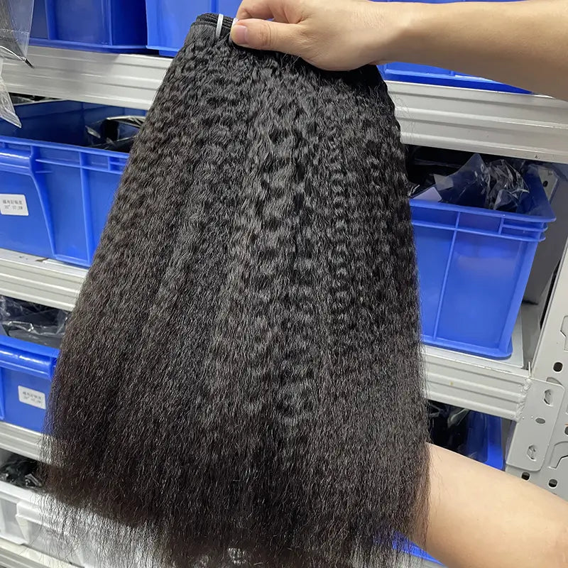 10A Cabelo Virgem Bruto Cambodjano Tecido de Cabelo Liso Afro