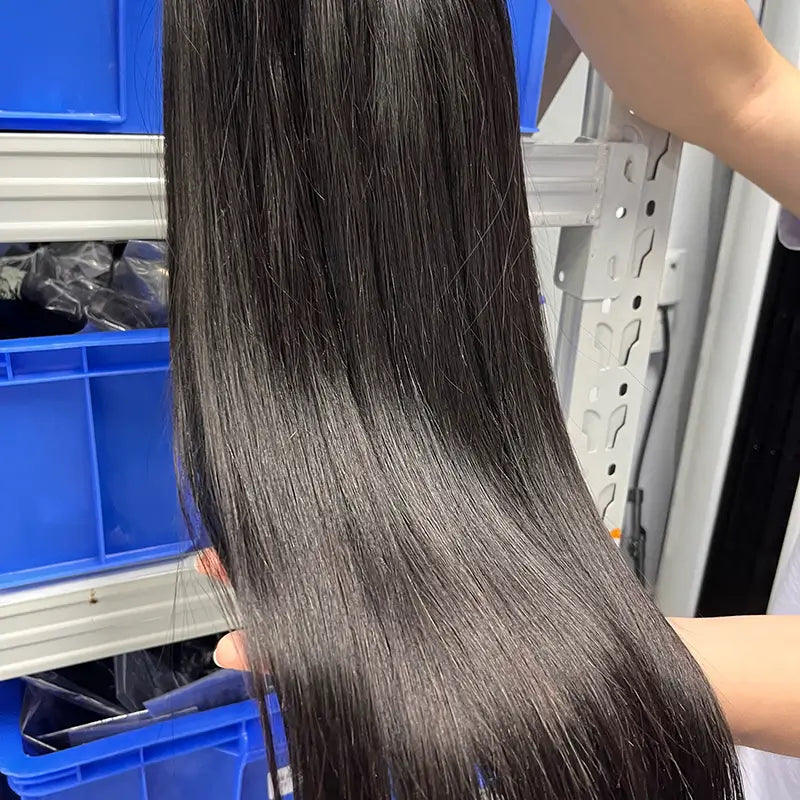 10A Cabelo Virgem Bruto Cambodjano Tecido de Cabelo Liso