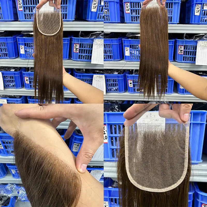 11A Double Drawn 5x5 Transparent Closure Straight