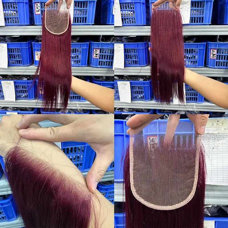 11A Double Drawn 5x5 Transparent Closure Straight