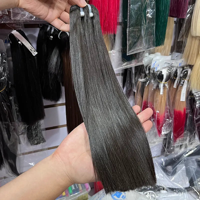 Cabelo Virgem Vietnamita 11A+ Bruto Duplo Desenho Liso Osso