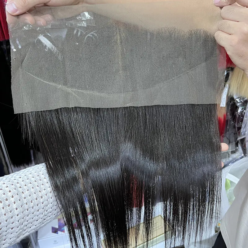 Cabelo Liso Vietnamita 11A+ Double Drawn Frontal 13x4