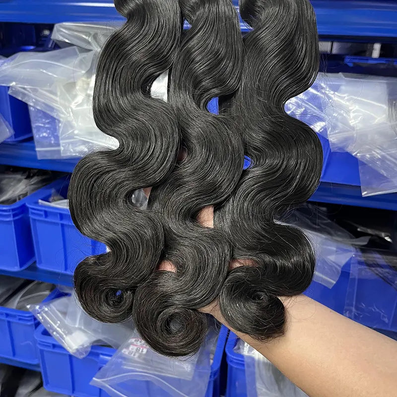 12A Cabelo Virgem Bruto Vietnamita Tecido de Cabelo Ondulado