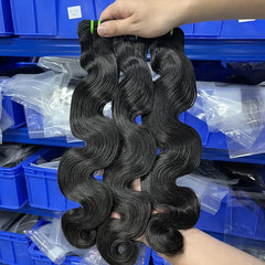 12A Cabelo Virgem Bruto Vietnamita Tecido de Cabelo Ondulado