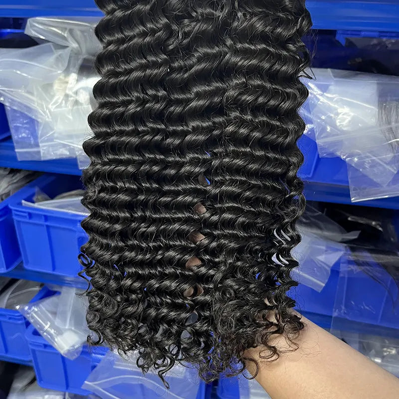 12A Cabelo Virgem Bruto Vietnamita Tecido de Cabelo Encaracolado Profundo