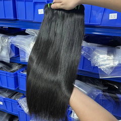 12A Cabelo Virgem Bruto Vietnamita Tecido de Cabelo Liso