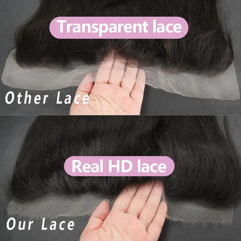 13x4 HD/ Transparent Frontal Curly