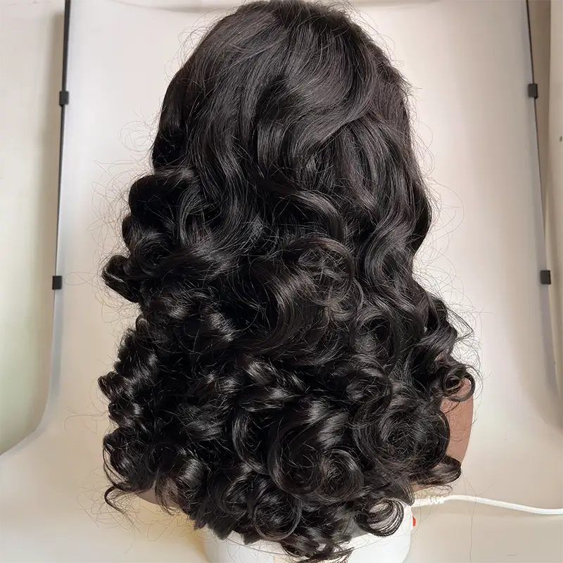 5x5/ 13x4 Double Drawn Raw Hair Wig Bouncy Curl