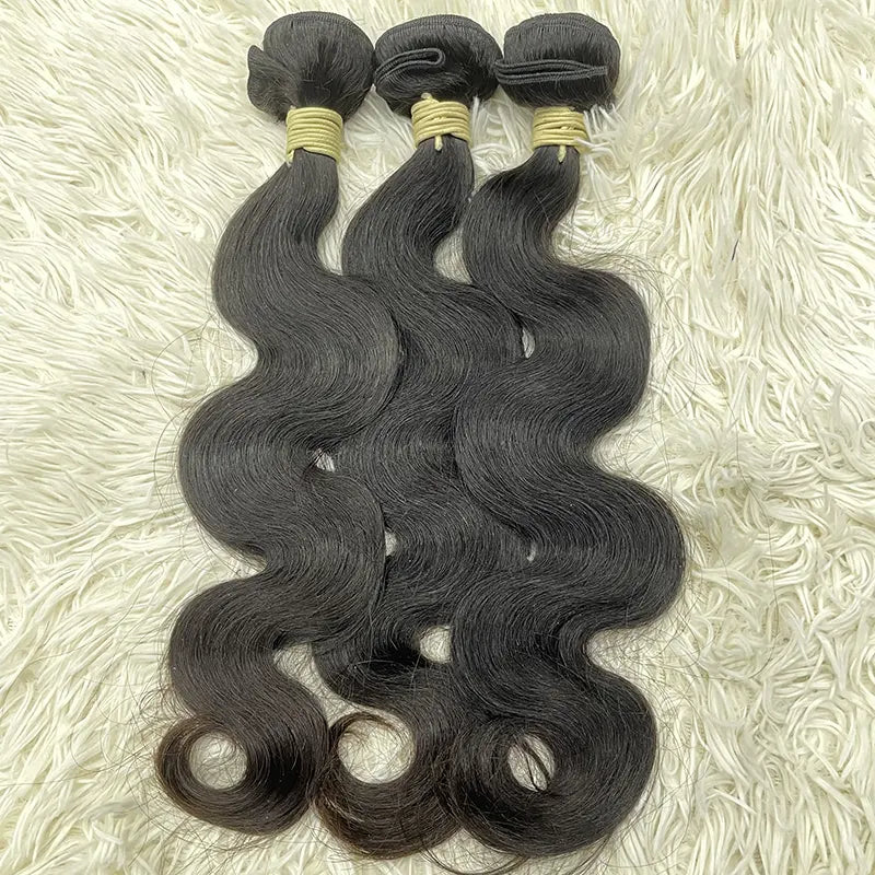 15A Cabelo Virgem Bruto de Único Doador Tecido de Cabelo Ondulado