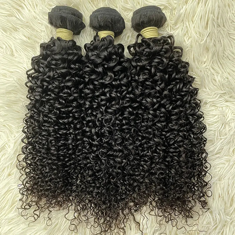 15A Cabelo Virgem Bruto de Único Doador Tecido de Cabelo Cacheado