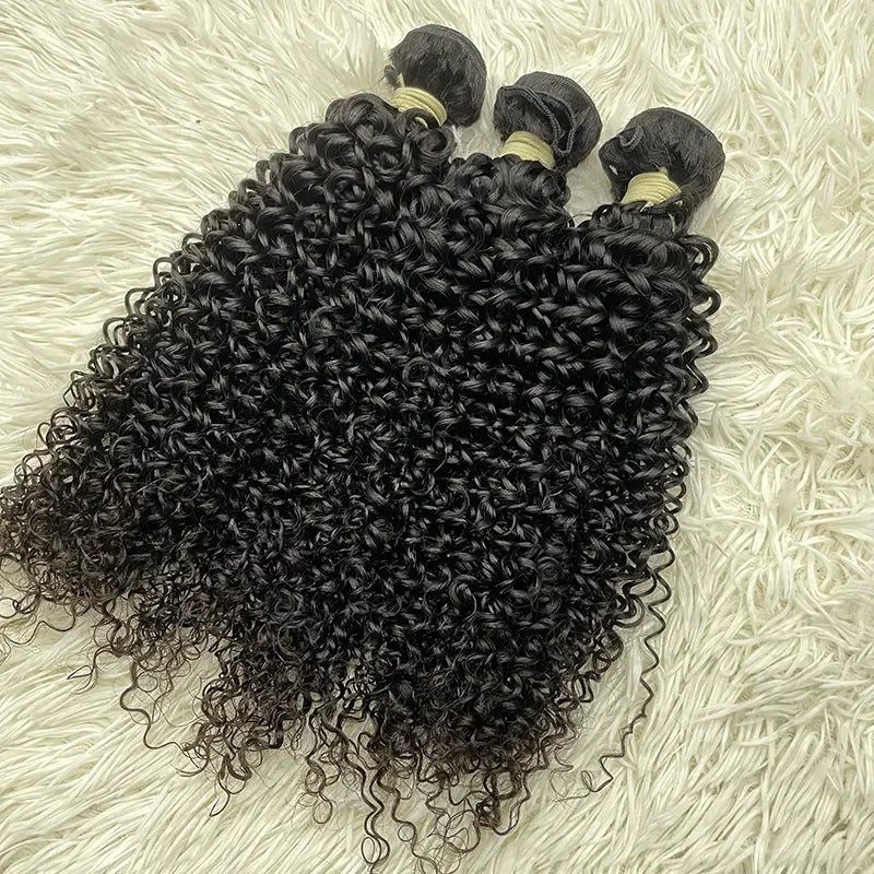 15A Cabelo Virgem Bruto de Único Doador Tecido de Cabelo Cacheado