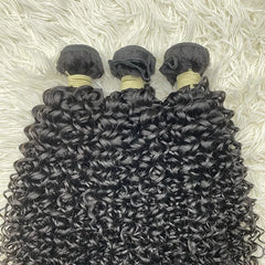 15A Cabelo Virgem Bruto de Único Doador Tecido de Cabelo Cacheado