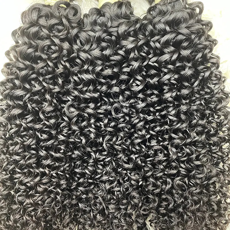 15A Cabelo Virgem Bruto de Único Doador Tecido de Cabelo Cacheado