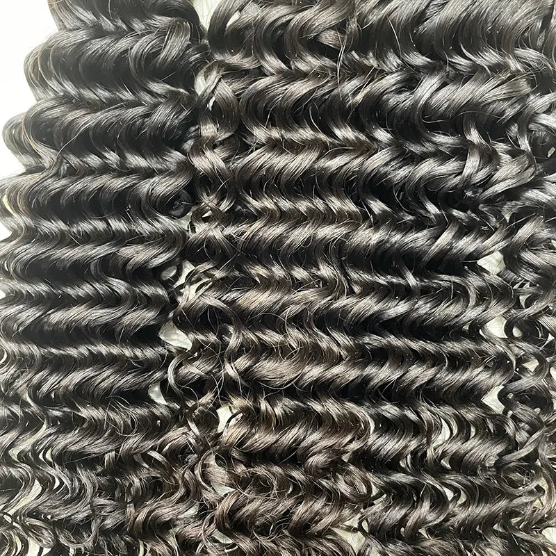 15A Single Donor Raw Hair Weaving Deep Wave