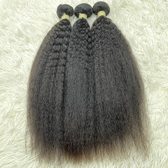 15A Cabelo Virgem Bruto de Único Doador Tecido de Cabelo Liso Afro