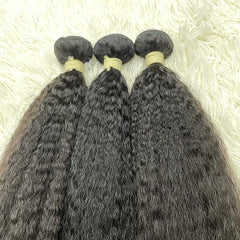 15A Cabelo Virgem Bruto de Único Doador Tecido de Cabelo Liso Afro