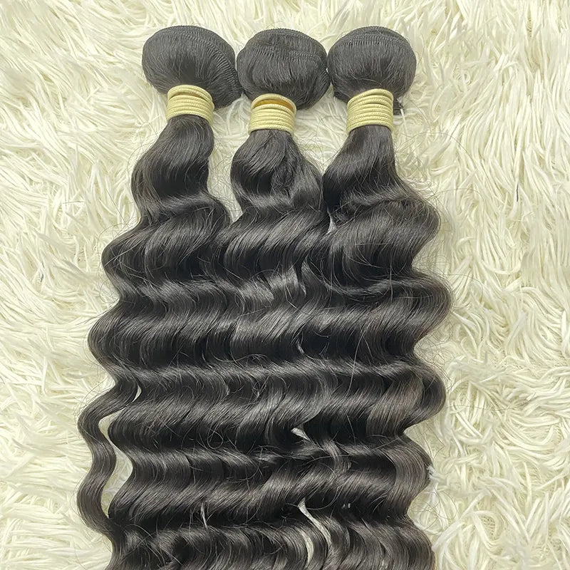 15A Single Donor Raw Hair Weaving Loose Deep