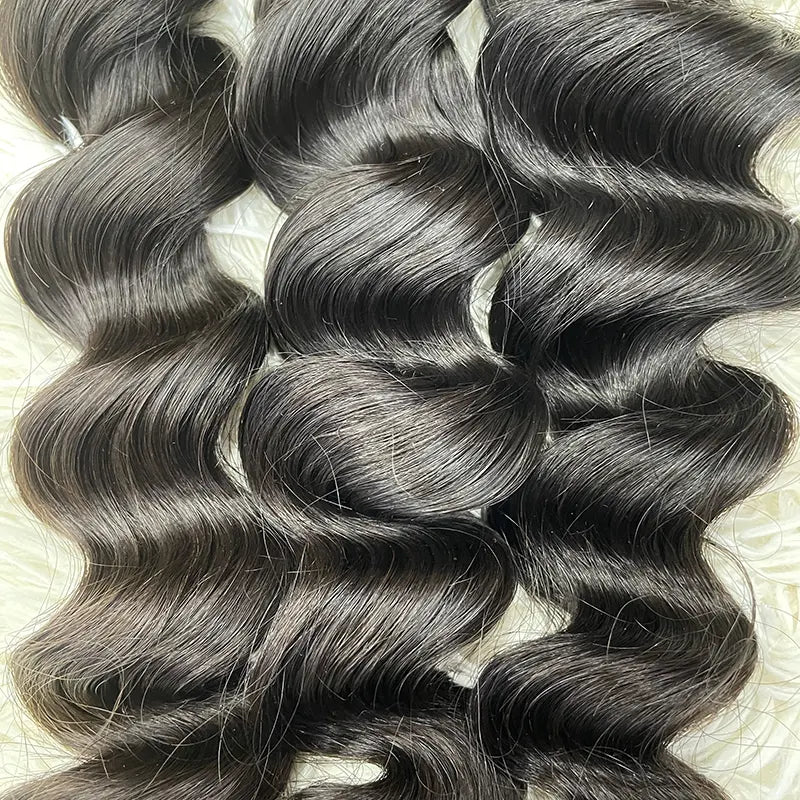 15A Single Donor Raw Hair Weaving Loose Wave