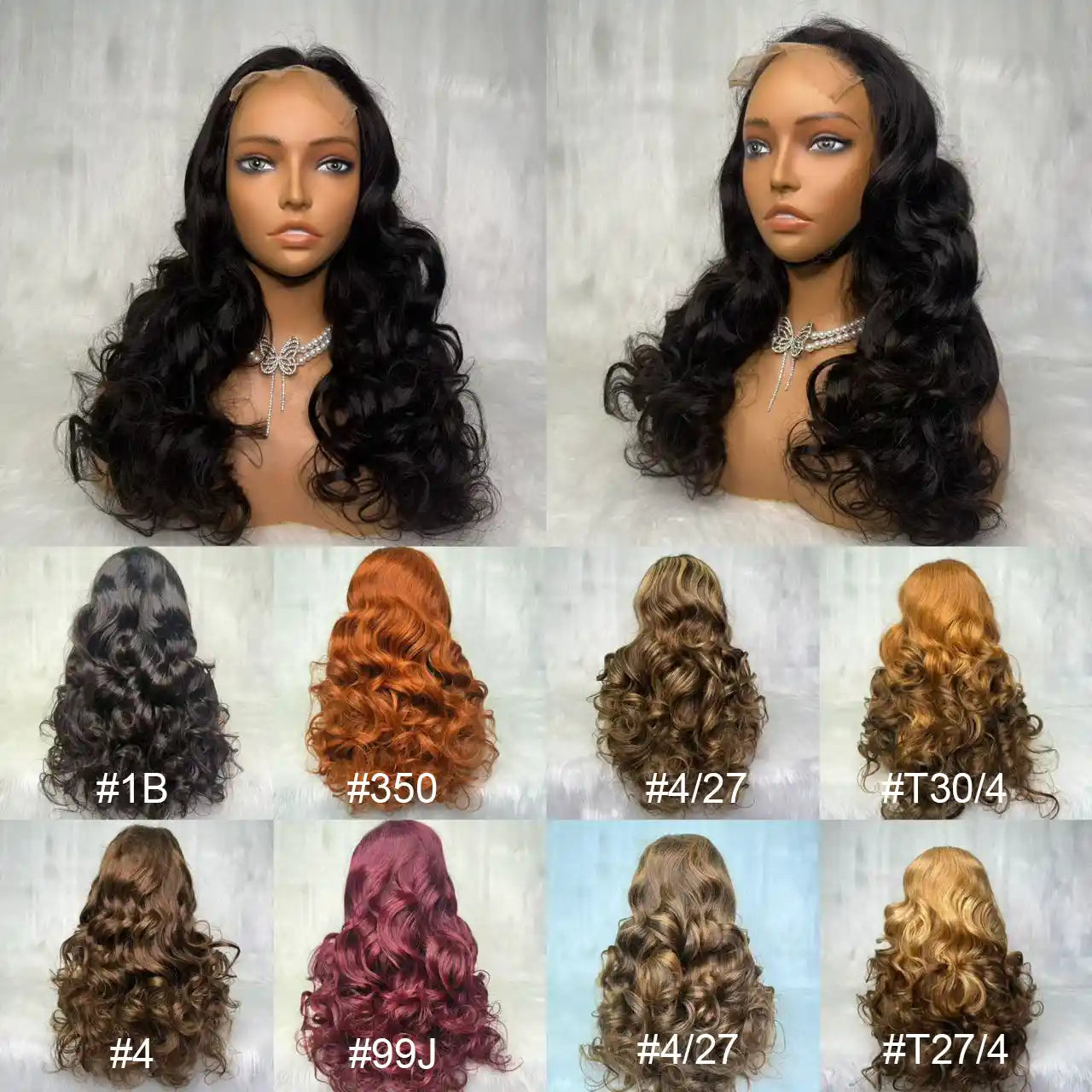 Peruca de Cabelo Cru com 5x5/ 13x4 Dupla Densidade Cachos Volumosos
