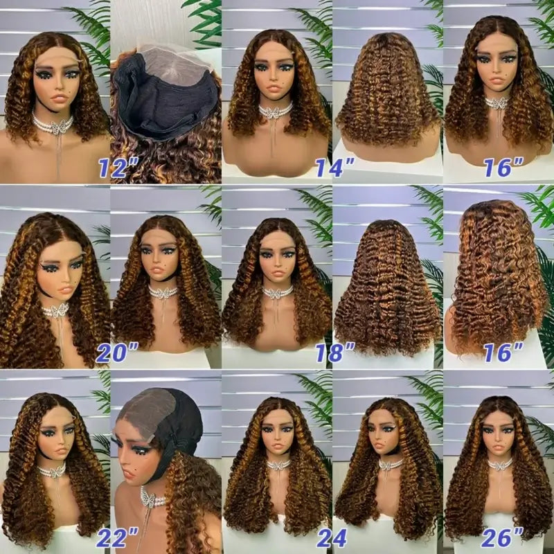 Peruca de Cabelo Cacheado Boêmio Cru 5x5 Duplo Estirado