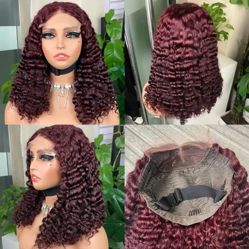 Peruca de Cabelo Cacheado Boêmio Cru 5x5 Duplo Estirado