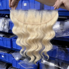 #613 Blonde Hair 13x4 HD/ Transparent Frontal Body Wave