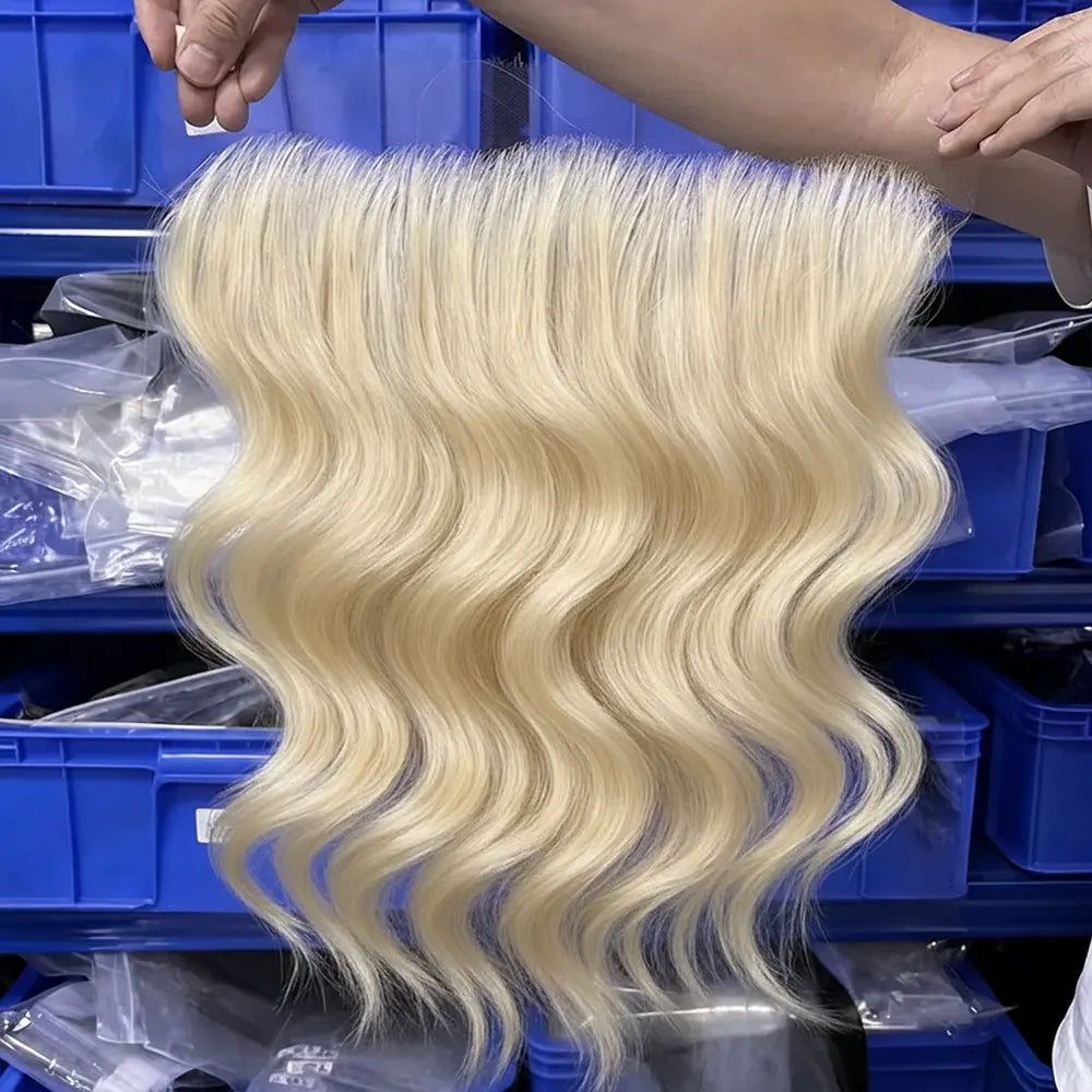 #613 Blonde Hair 13x6 HD/ Transparent Frontal Body Wave