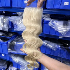 #613 Blonde Hair 5x5 HD/ Transparent Closure Body Wave