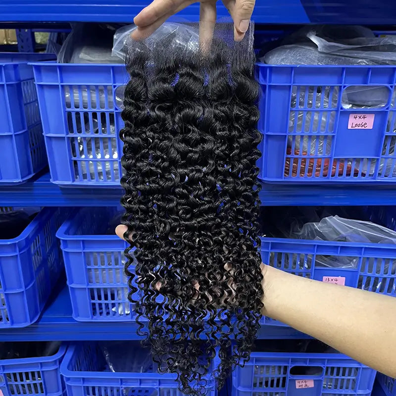 6x6 HD/ Transparent Closure Curly
