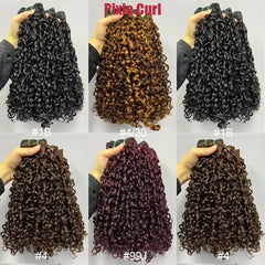 9A Pixie Bouncy Curly Dupla Tirada Cabelo Virgem Tecelagem