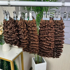 Vincular Cabelo Cacheado Boêmio 9A Cru Duplo Estirado