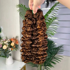 Vincular Cabelo Cacheado Boêmio 9A Cru Duplo Estirado