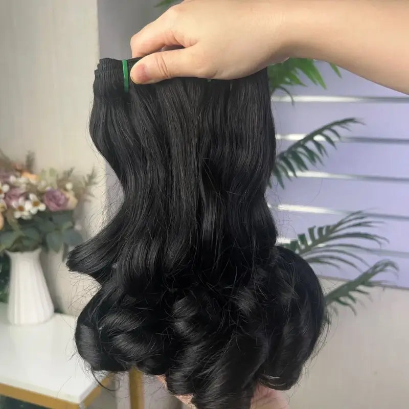 Vincular Cabelo Cacheado Vibrante 9A Cru Duplo Estirado