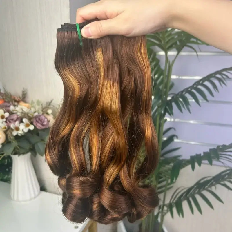 Vincular Cabelo Cacheado Vibrante 9A Cru Duplo Estirado