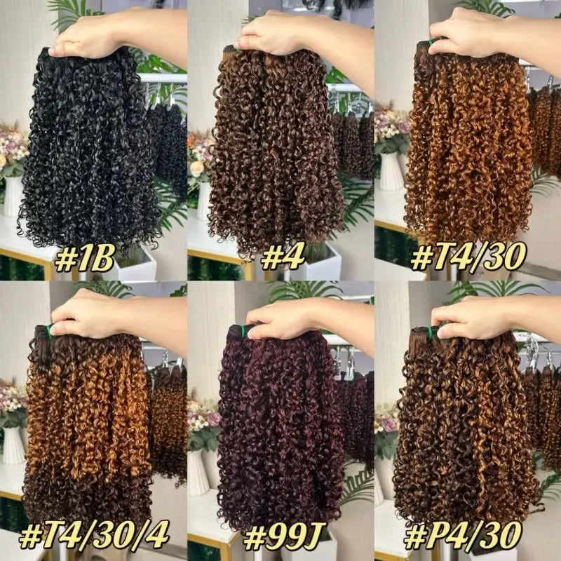 Vincular Cabelo Cacheado Pixel 9A Cru Duplo Estirado
