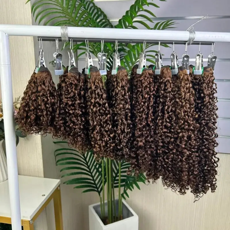 Vincular Cabelo Cacheado Pixel 9A Cru Duplo Estirado