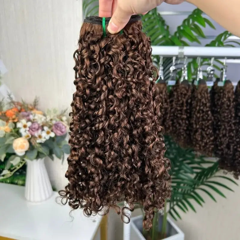 Vincular Cabelo Cacheado Pixel 9A Cru Duplo Estirado