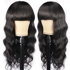 Peruca de cabelo cru Body Wave Bang