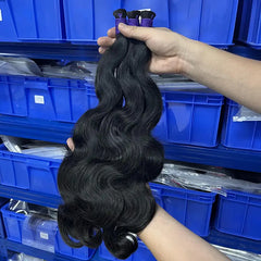 Cabelo humano virgem maioria da onda do corpo para trançar